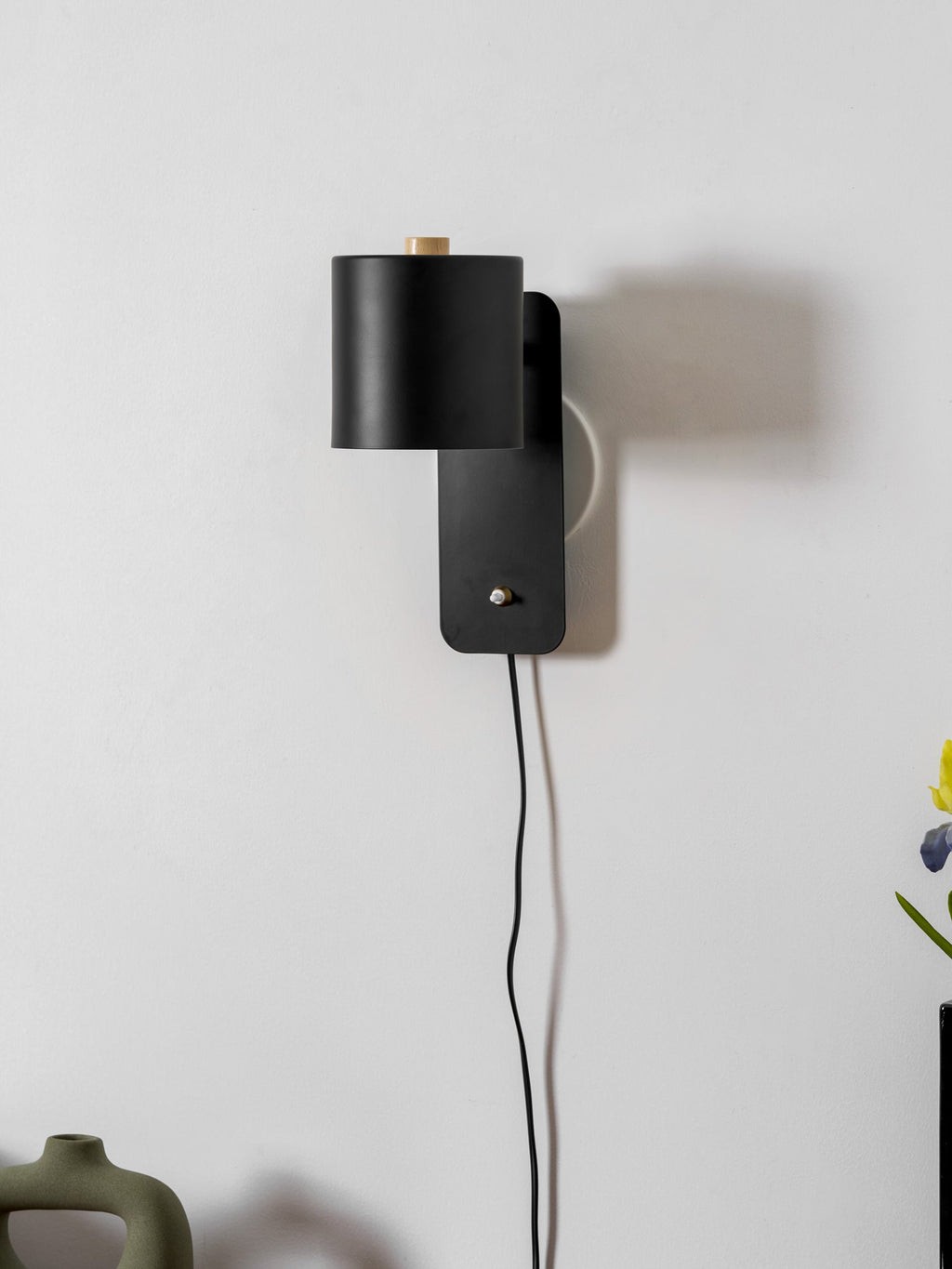 Regulowana obrotowa cylindryczna lampa ścienna