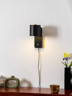 Obrotowa cylindryczną regulowana kinkietowa lampa ścienna