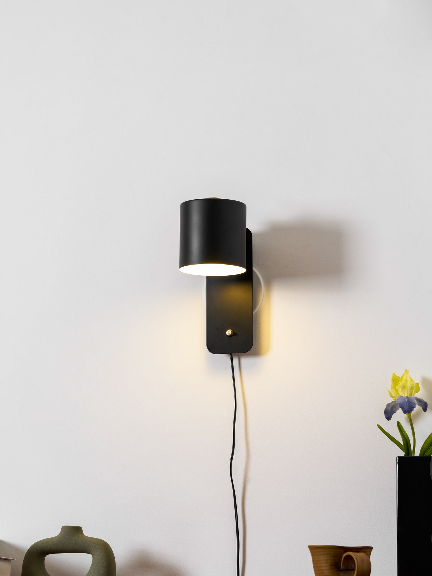 Regulowana obrotowa cylindryczna lampa ścienna