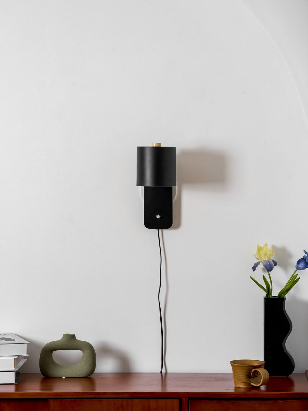 Obrotowa cylindryczną regulowana kinkietowa lampa ścienna