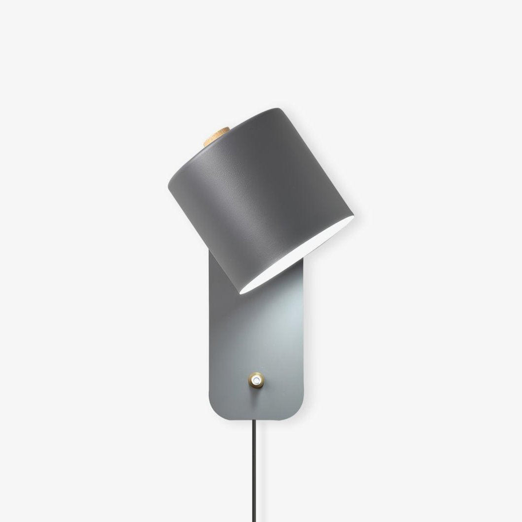 Obrotowa cylindryczną regulowana kinkietowa lampa ścienna