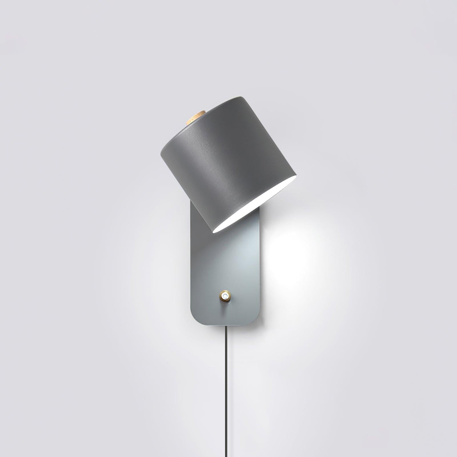 Regulowana obrotowa cylindryczna lampa ścienna