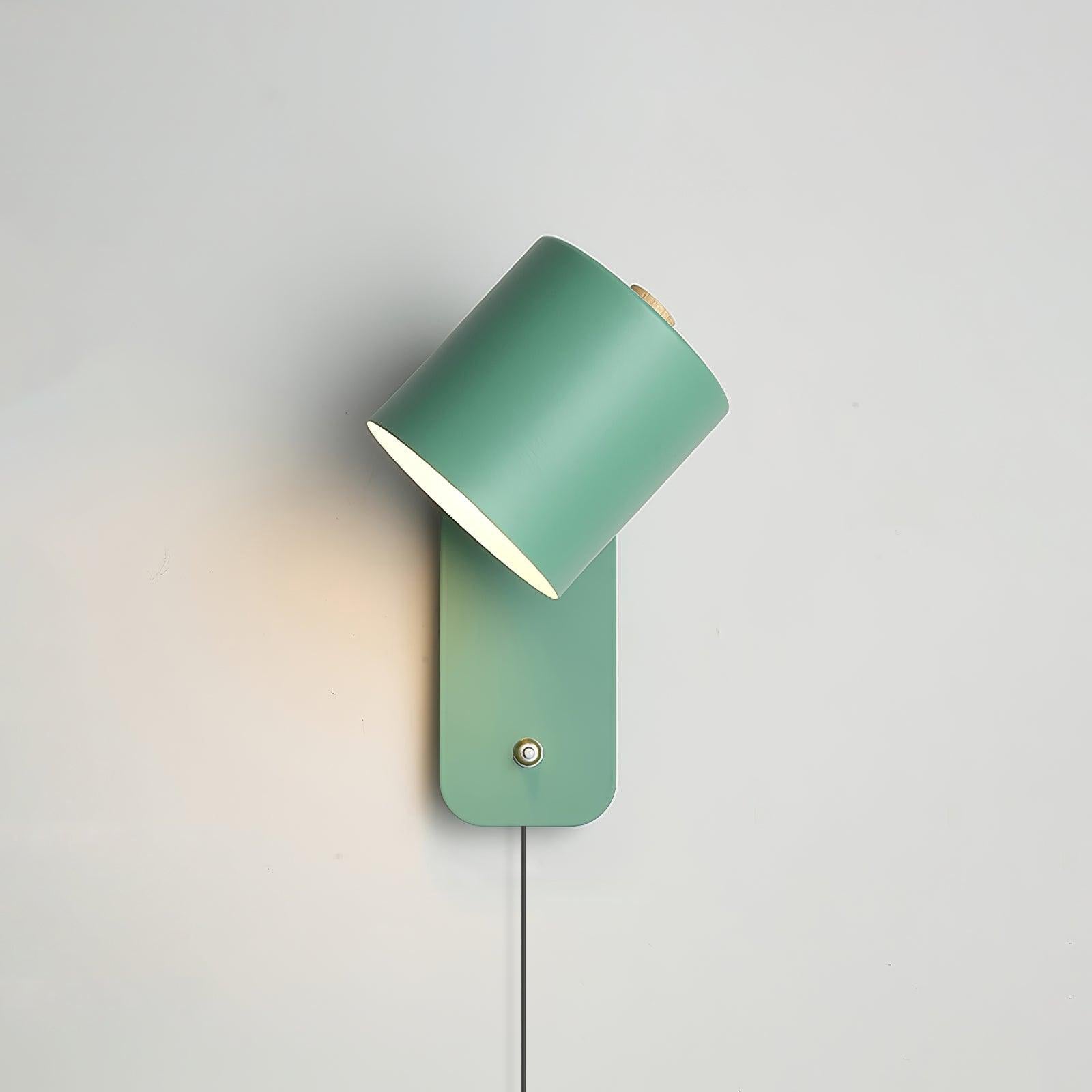 Regulowana obrotowa cylindryczna lampa ścienna