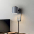 Regulowana obrotowa cylindryczna lampa ścienna