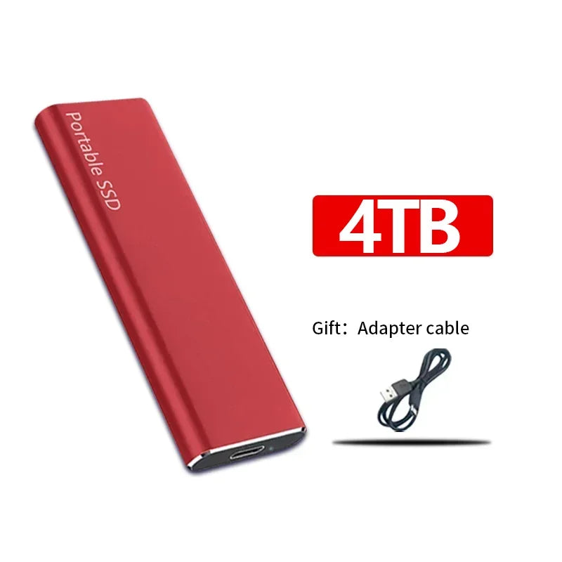 Lekki zewnętrzny dysk SSD do szybkiego transferu - 4TB/1TB