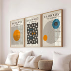 Abstrakcyjny Zestaw Dekoracji Ściennej Wydruki Bauhaus