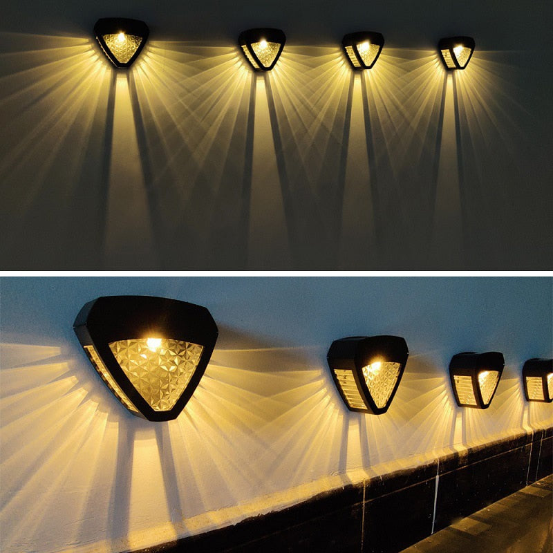 Klasyczna Egipska Solarna Zewnętrzna Lampa Ścienna LED