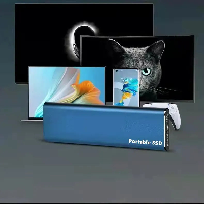 Ultraszybki przenośny zewnętrzny dysk SSD USB-C typu C o pojemności 4 TB