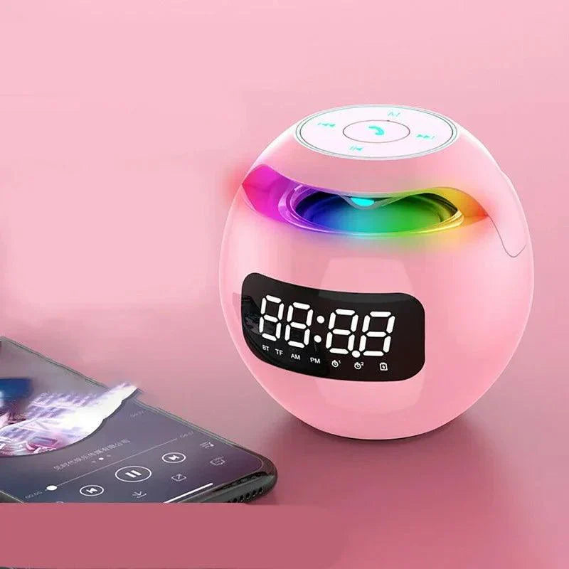 Inteligentny Wielofunkcyjny Budzik Bluetooth z Wyświetlaczem LED i Lampką