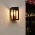 Stylowa solarna lampa ścienna LED do ściany i ogrodzenia ogrodowe