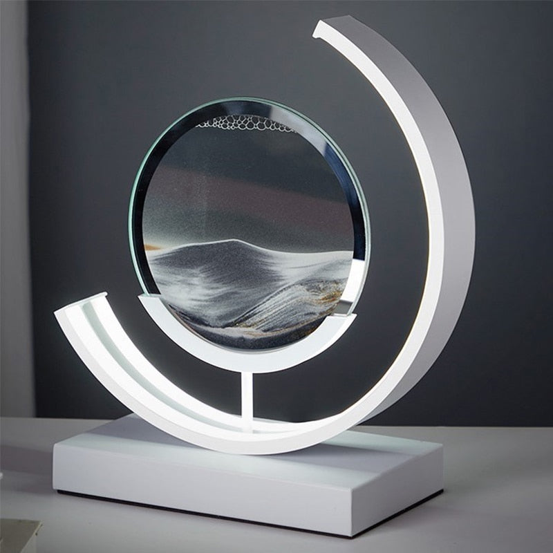 LED Ruchoma Piaskowa Lampa Stołowa Regulowane Oświetlenie