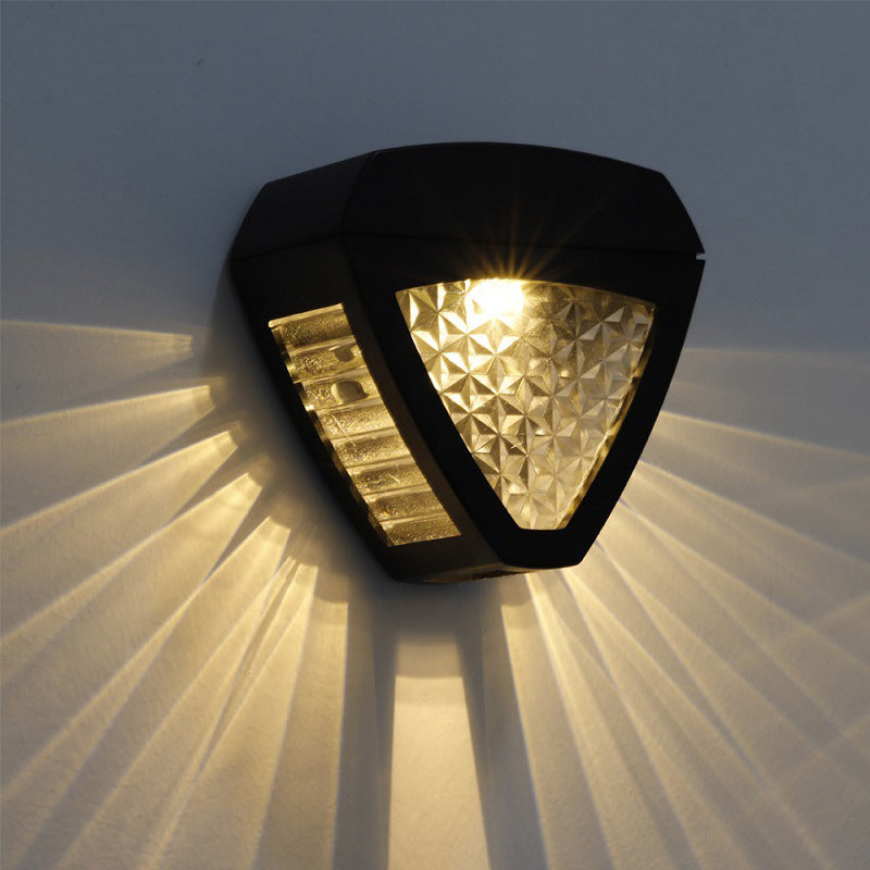 Klasyczna Egipska Solarna Zewnętrzna Lampa Ścienna LED