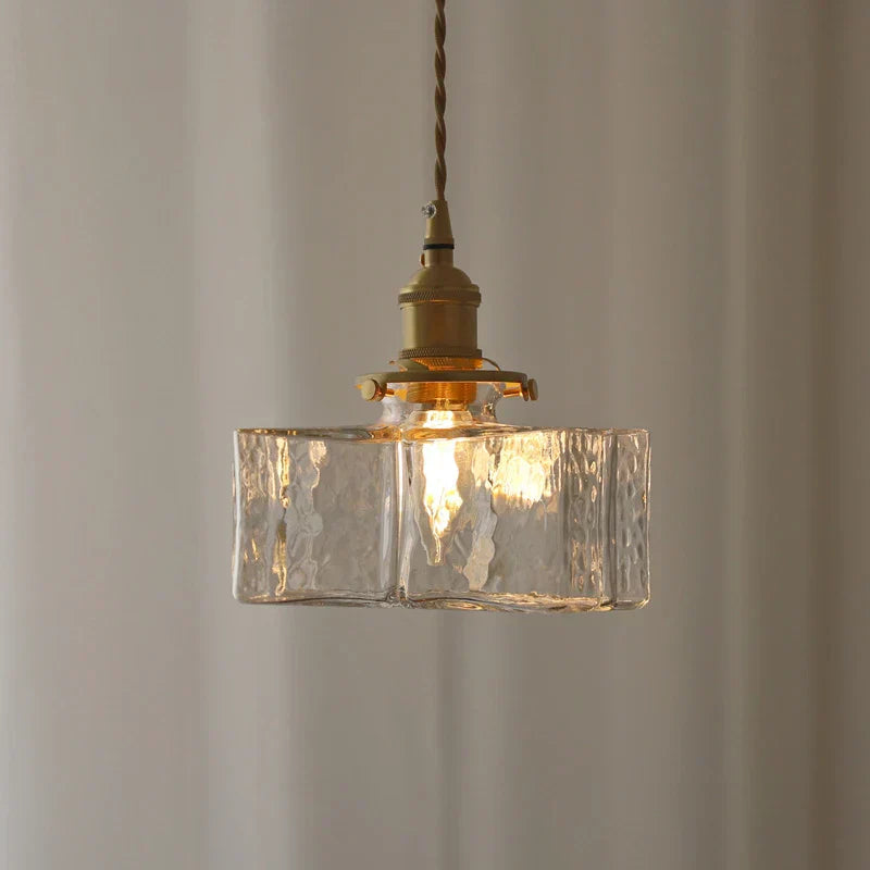 Wisząca lampa sufitowa vintage Teksturowane retro oświetlenie