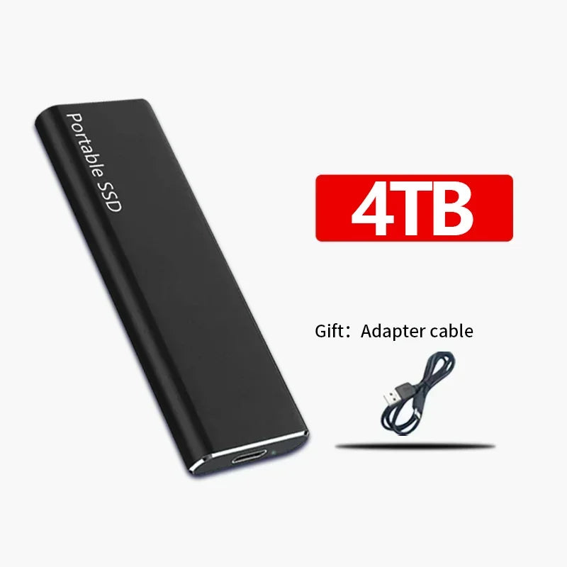 Lekki zewnętrzny dysk SSD do szybkiego transferu - 4TB/1TB
