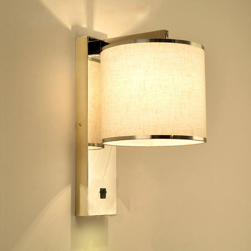 Artystyczna lekka luksusowa 1-świetlna lampa ścienna ze stali nierdzewnej