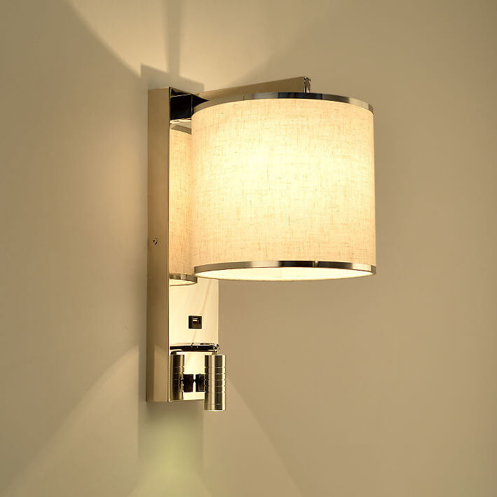 Artystyczna lekka luksusowa 1-świetlna lampa ścienna ze stali nierdzewnej
