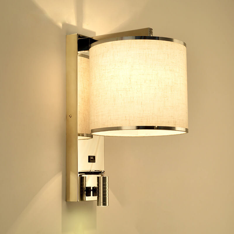 Artystyczna lekka luksusowa 1-świetlna lampa ścienna ze stali nierdzewnej