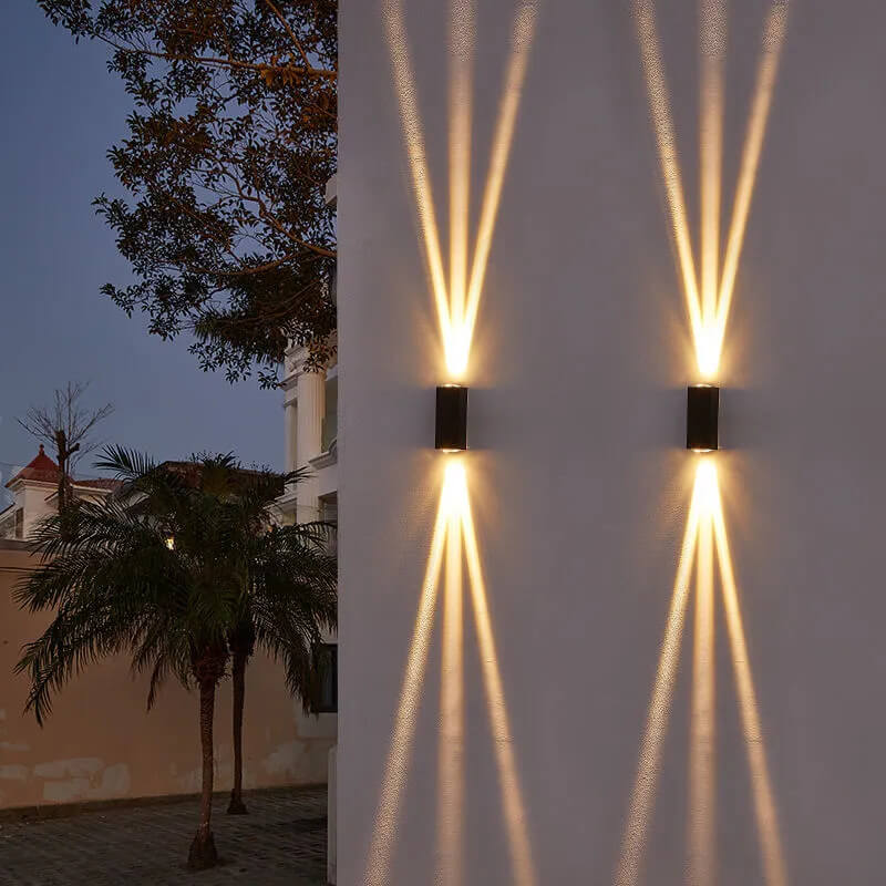 Lampa ścienna LED oświetlenie zewnętrzne wodoodporna nowoczesna prostokątna