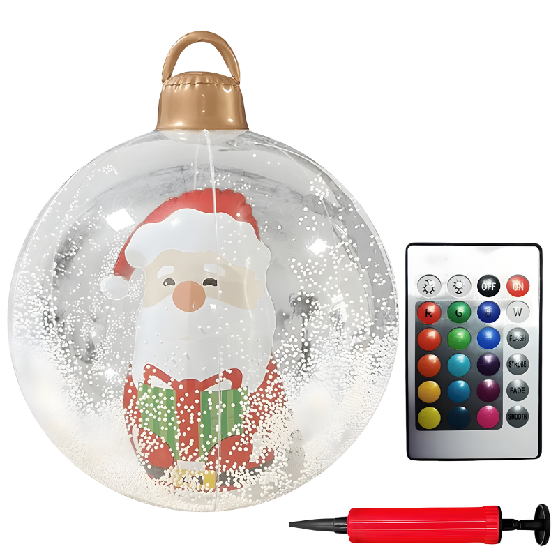 Świąteczna gigantyczna bombka LED – magiczna świąteczna iluminacja