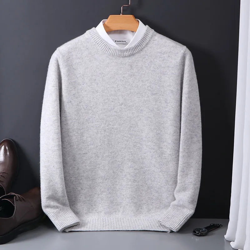 Męski elegancki sweter Klasyczny długi rękaw na co dzień