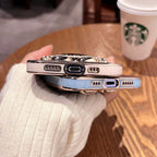 Wytrzymałe smukłe etui na telefon z podstawką iPhone - modny design astronauty