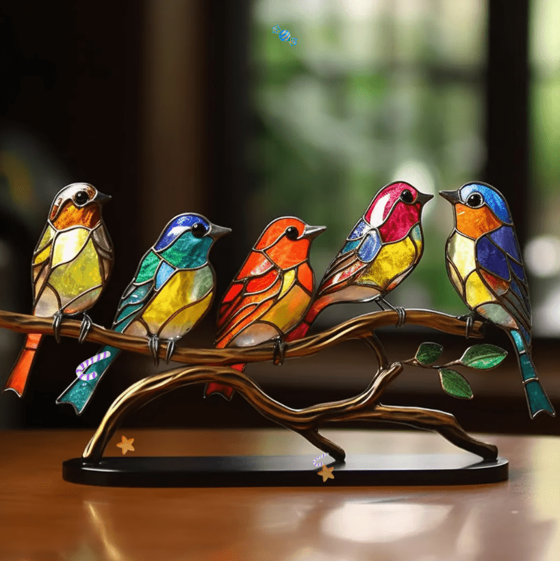 Wewnętrzna Ozdoba Ptak Żywy Ornament Dekoracyjny Do Domu