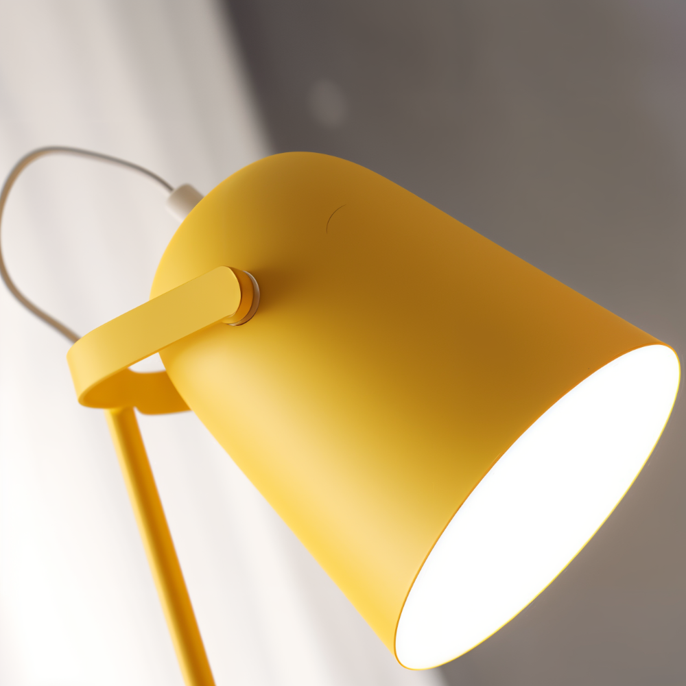 Regulowana nowoczesna lampa biurkowa LED z obrotowym kloszem