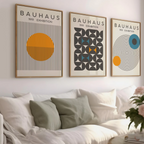 Abstrakcyjny Zestaw Dekoracji Ściennej Wydruki Bauhaus