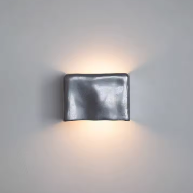 Nowoczesna lampa ścienna kostka światło góra dół montaż na ścianie
