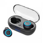Bezprzewodowe słuchawki Bluetooth z mikrofonem i etui ładującym