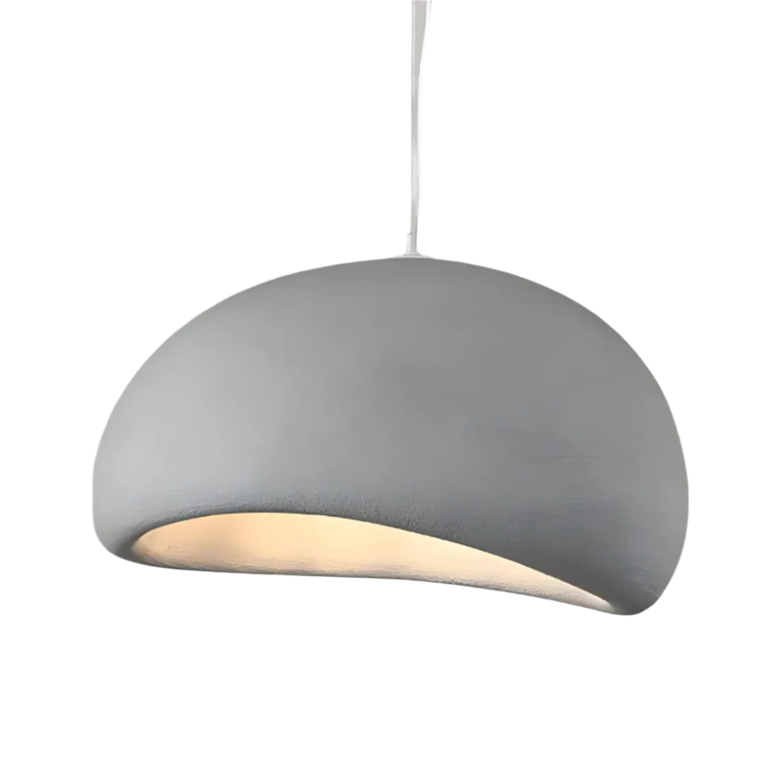 Minimalistyczna lampa sufitowa w stylu japandi
