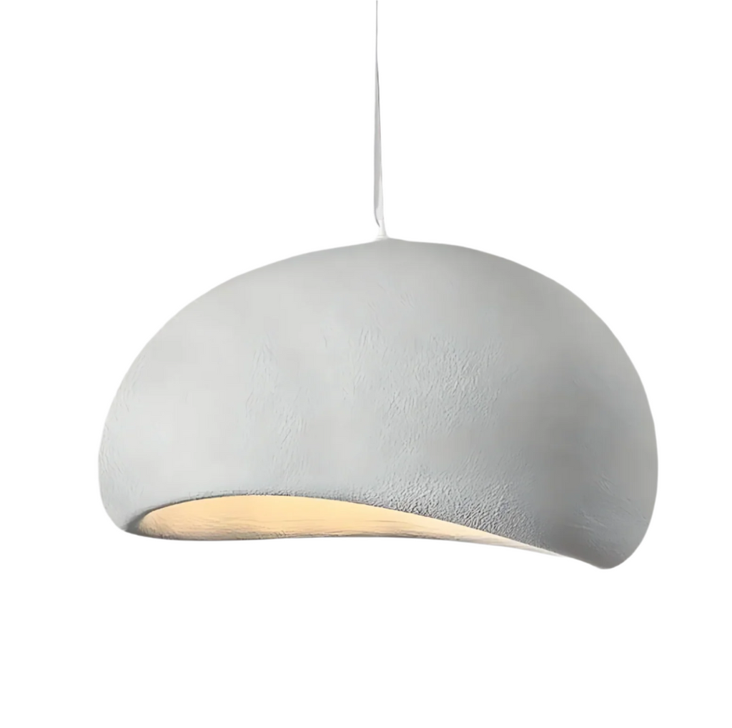Minimalistyczna lampa sufitowa w stylu japandi