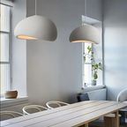 Minimalistyczna lampa sufitowa w stylu japandi