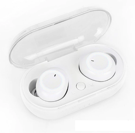 Bezprzewodowe słuchawki Bluetooth z mikrofonem i etui ładującym