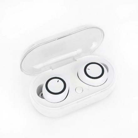 Bezprzewodowe słuchawki Bluetooth z mikrofonem i etui ładującym