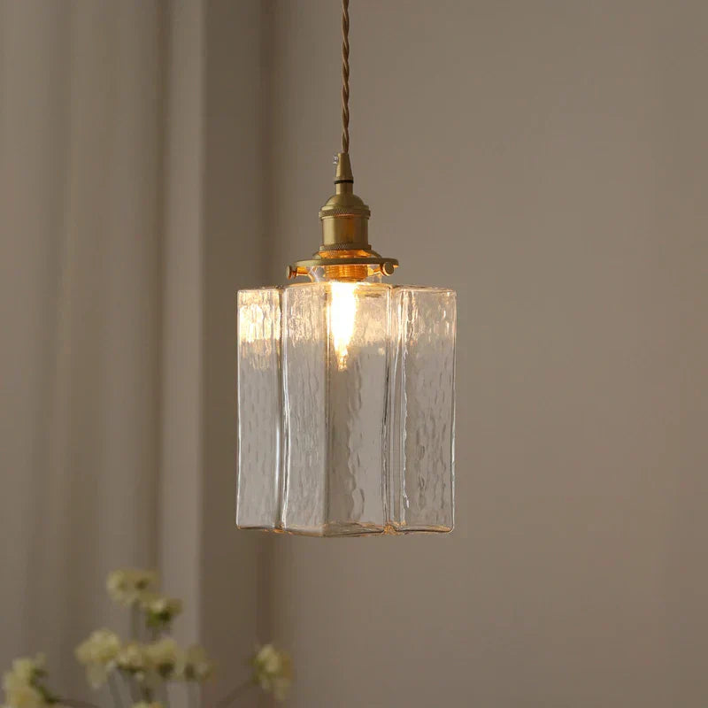 Wisząca lampa sufitowa vintage Teksturowane retro oświetlenie