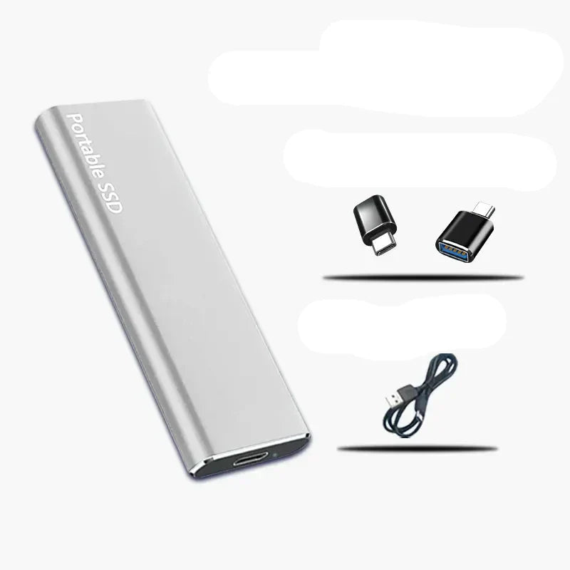 Przenośny dysk SSD 4TB Szybka pamięć danych USB-C