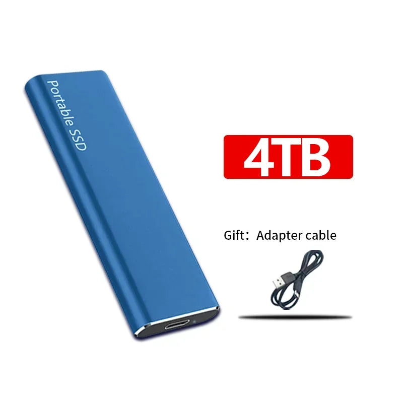 Lekki zewnętrzny dysk SSD do szybkiego transferu - 4TB/1TB