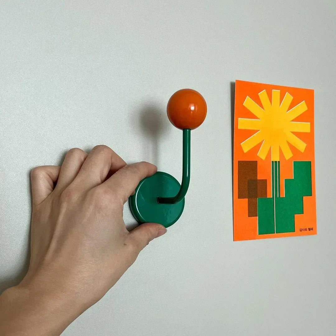 Vintage magnetyczny haczyk ścienny do organizacji domu