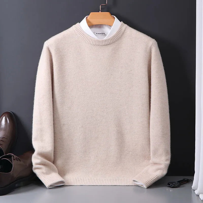 Męski elegancki sweter Klasyczny długi rękaw na co dzień
