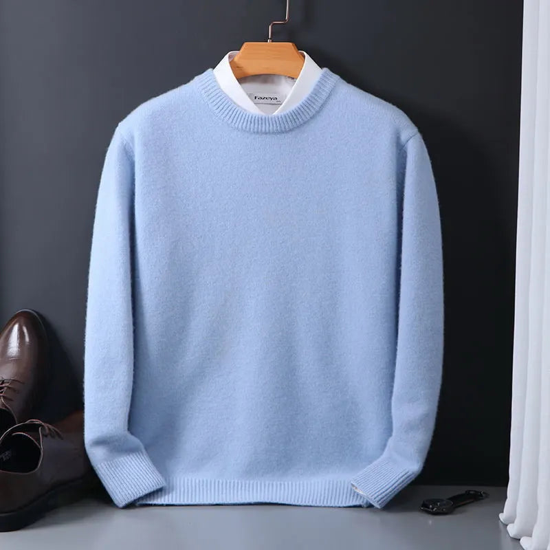 Męski elegancki sweter Klasyczny długi rękaw na co dzień