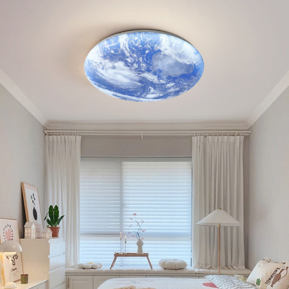Lampa sufitowa LED Księżycowa z Ciepłym Światłem