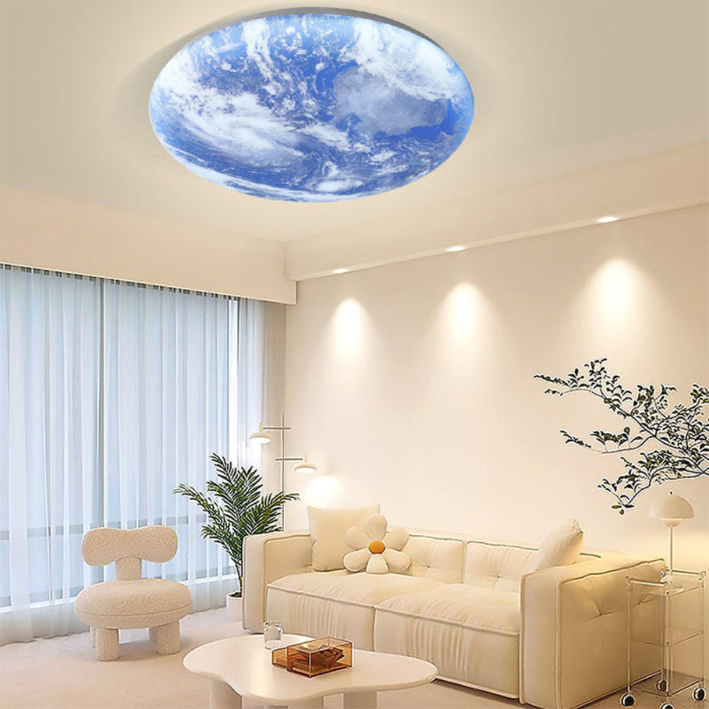 Lampa sufitowa LED Księżycowa z Ciepłym Światłem