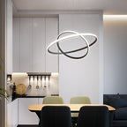 Lampa wisząca LED minimalistyczna z pierścieniami do jadalni