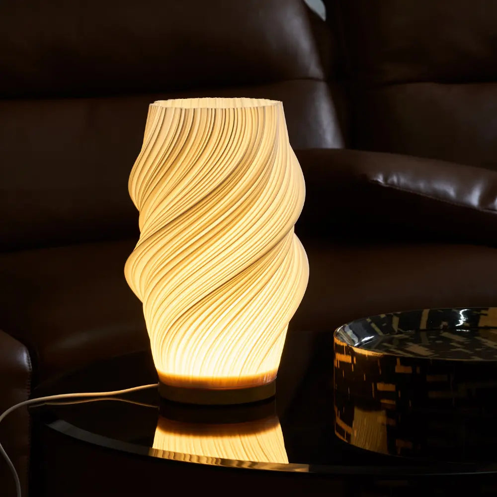 Stylowa lampa stołowa wave creast LED do nowoczesnych wnętrz