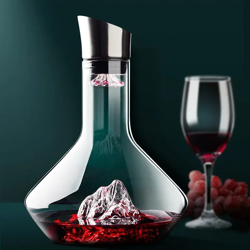 Elegancka Karafka Kryształowa do Wina z Nowoczesnym Designem