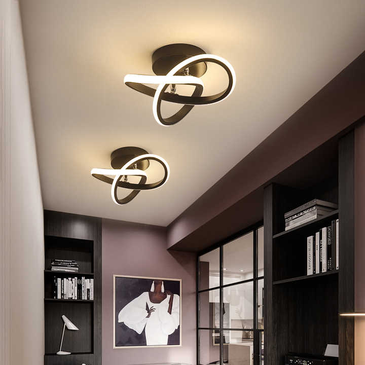 Regulowana energooszczędna lampa sufitowa LED z trzema pierścieniami