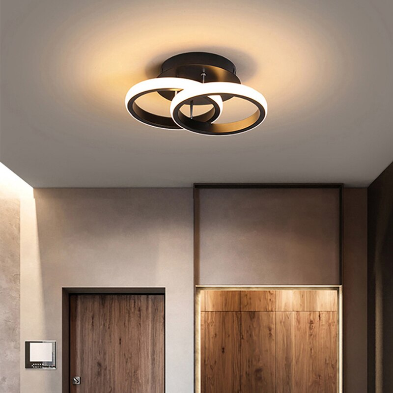 Regulowana energooszczędna lampa sufitowa LED z trzema pierścieniami