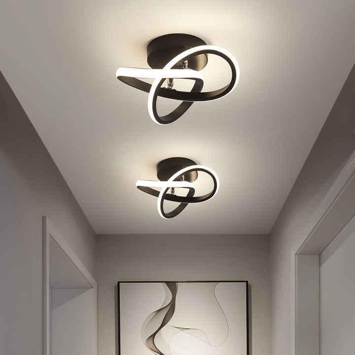 Regulowana energooszczędna lampa sufitowa LED z trzema pierścieniami