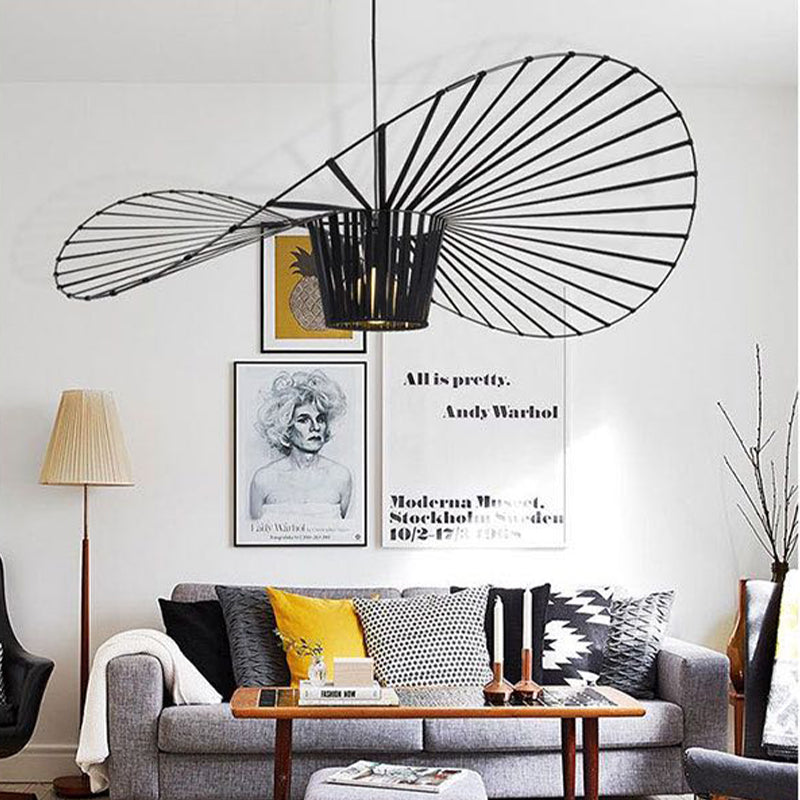 Lampa wisząca dekoracyjna delikatne światło falisty design